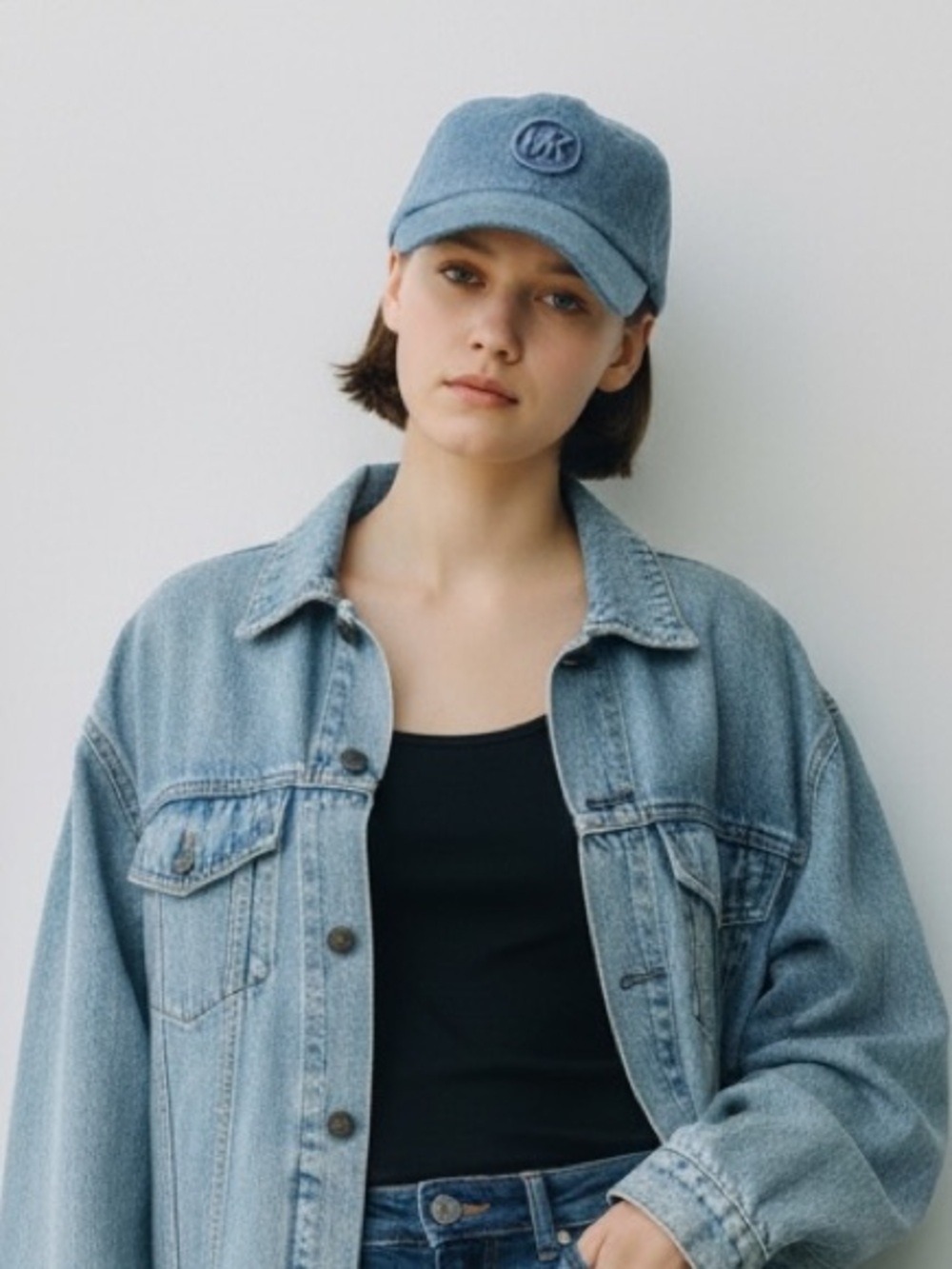 Michael Kors Denim Baseball Cap - Blue OS NWT